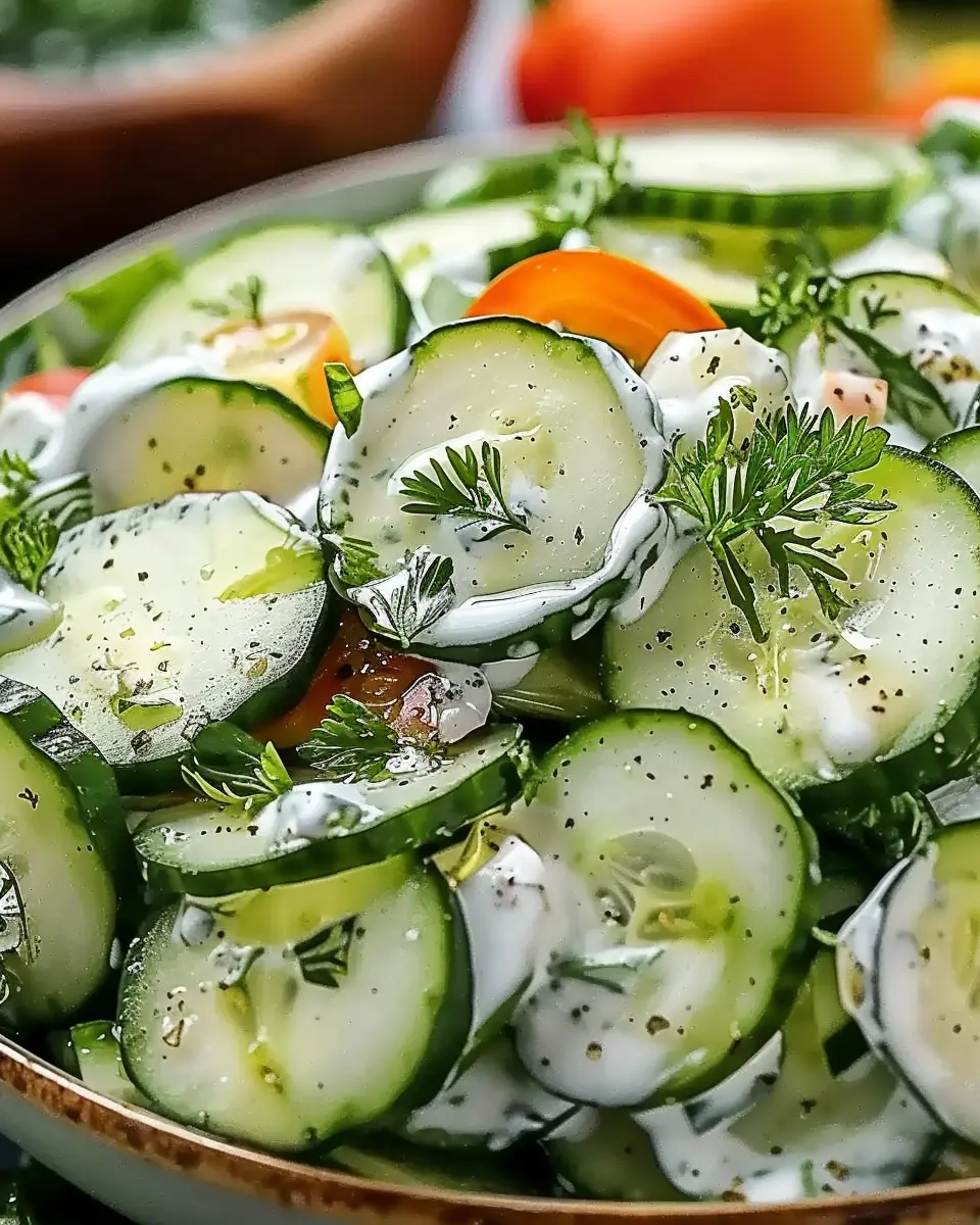 Cucumber Ranch Crack Salad with Turkey Bacon and Chicken Ham Delight