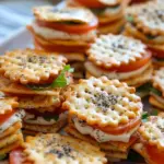 Ritz Cracker Party Sandwiches