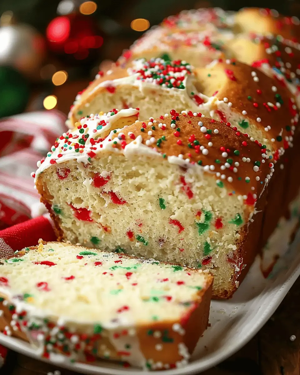 Christmas Sprinkle Buttermilk Bread: The Best Holiday Delight