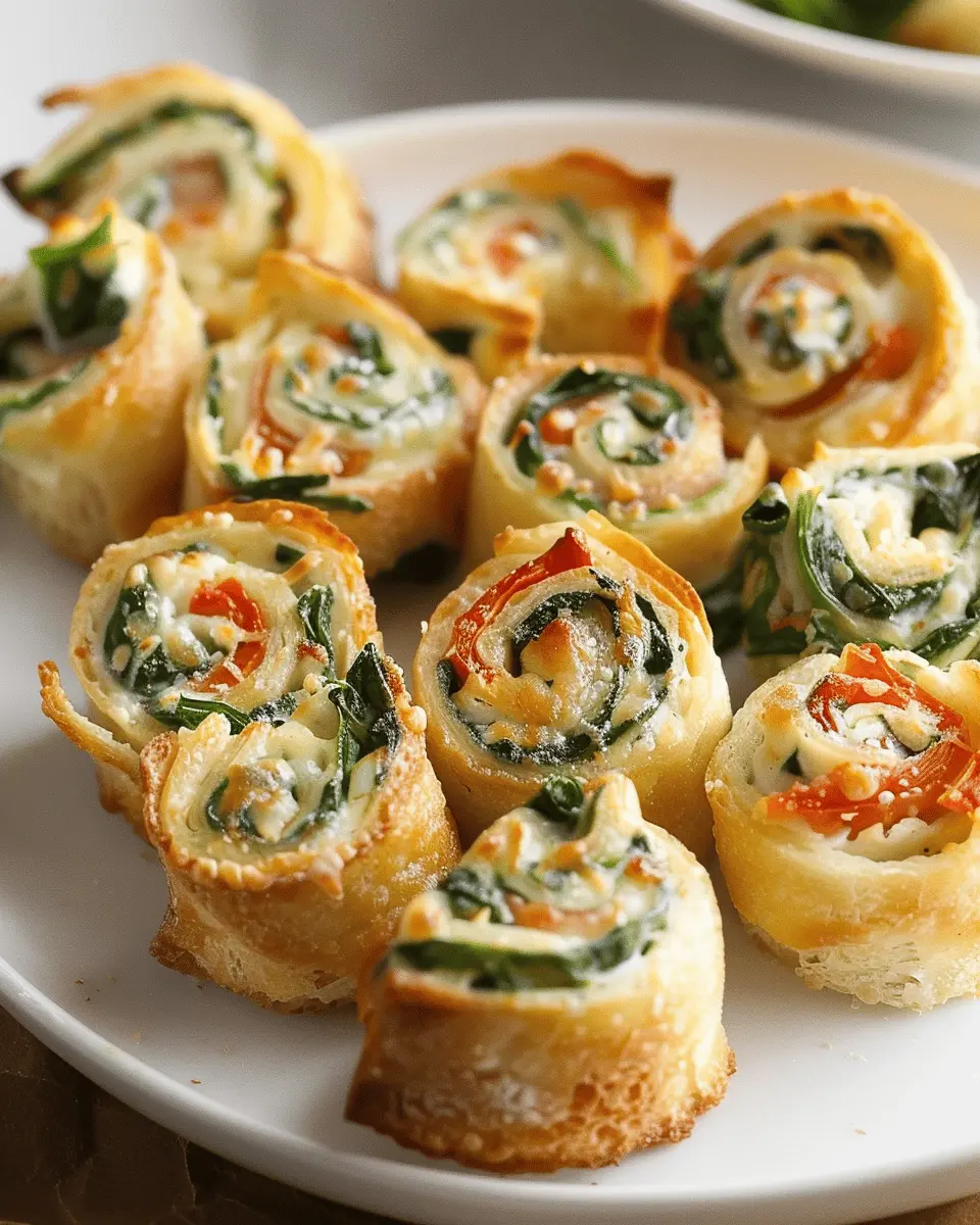 Spinach Dip in Bite-Sized Pinwheels: A Healthy, Indulgent Treat