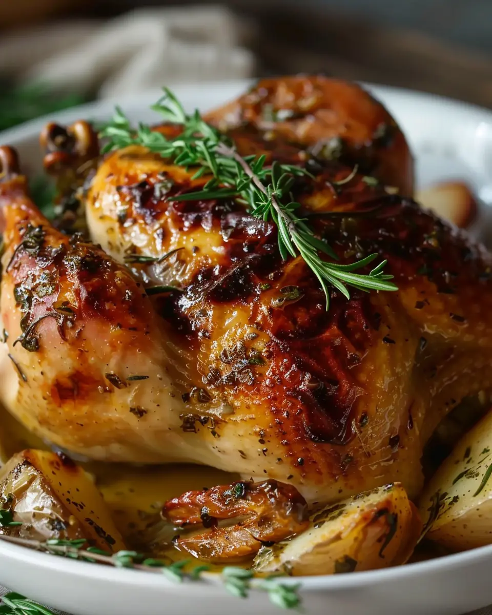 Cider Maple Oven Roasted Cornish Hen Recipe for Juicy Flavor
