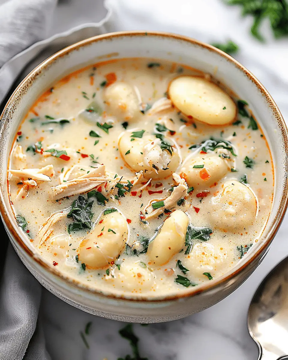 Olive Garden Chicken Gnocchi Soup: A Cozy Indulgent Recipe