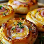 Hot Ham and Cheese Pinwheels