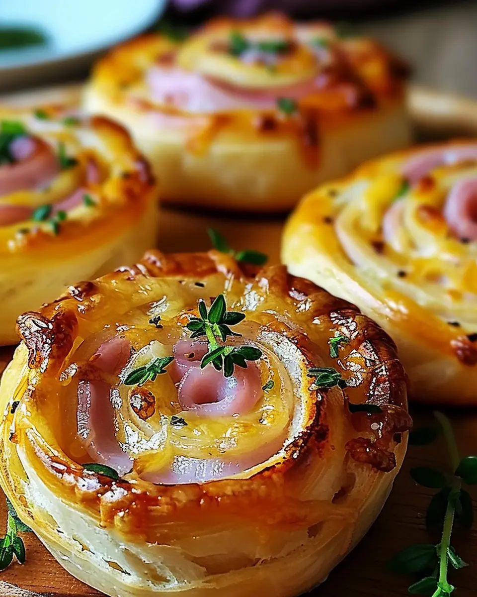Hot Ham and Cheese Pinwheels: Easy Chicken Ham and Turkey Bacon Treats