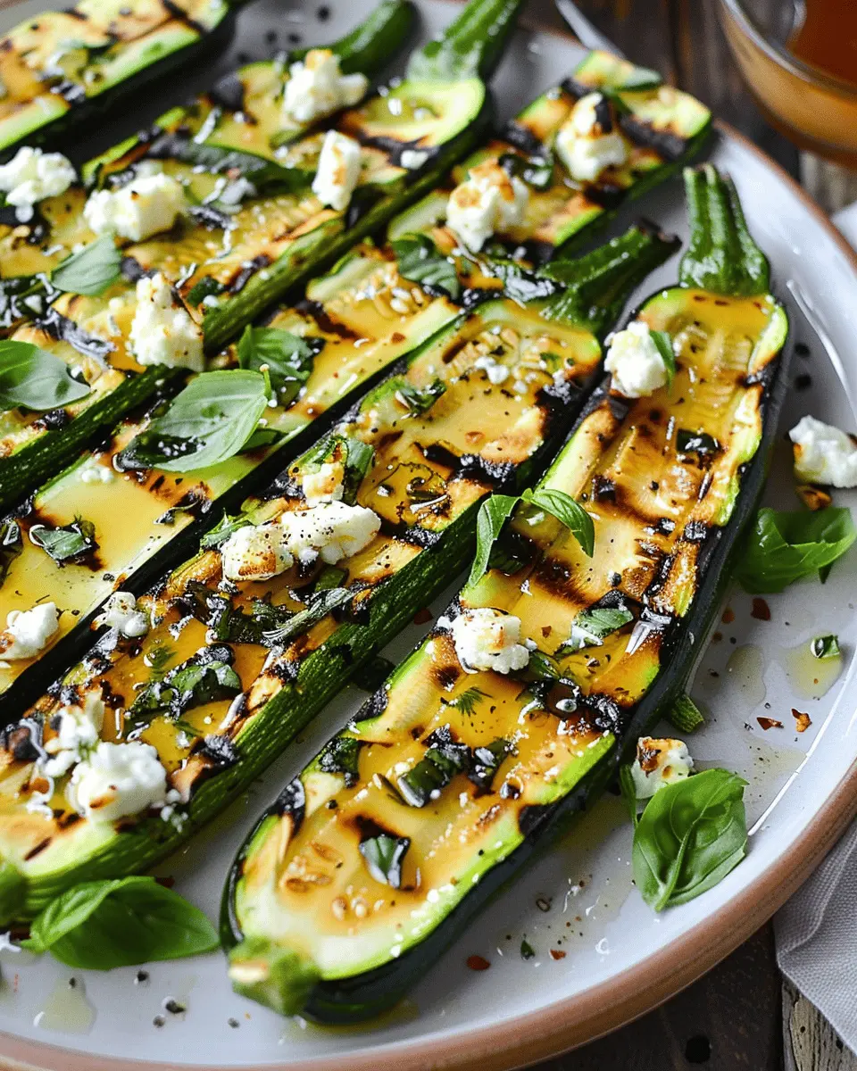 Grilled Zucchini With Goat Cheese: Easy Basil & Honey Delight