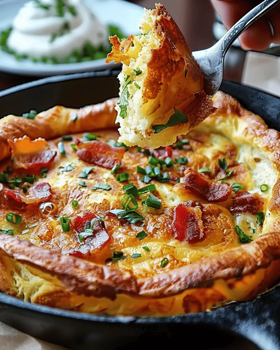 Savory Cheddar Turkey Bacon Dutch Baby: A Delicious Breakfast Treat