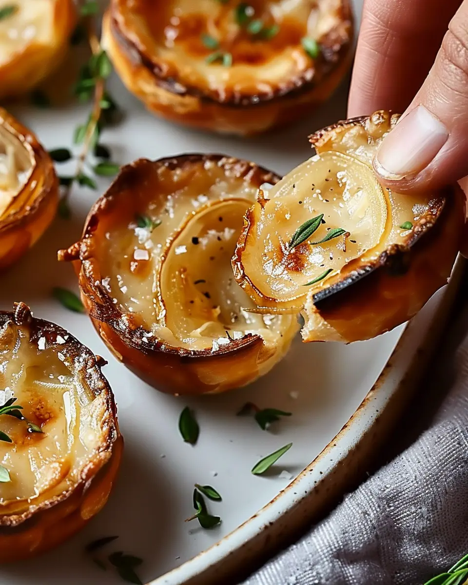 Savory French Onion Soup Bites with Turkey Bacon Delight