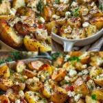 Healthy Baked Feta Potatoes