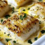 Baked Cod in Coconut Lemon Cream Sauce