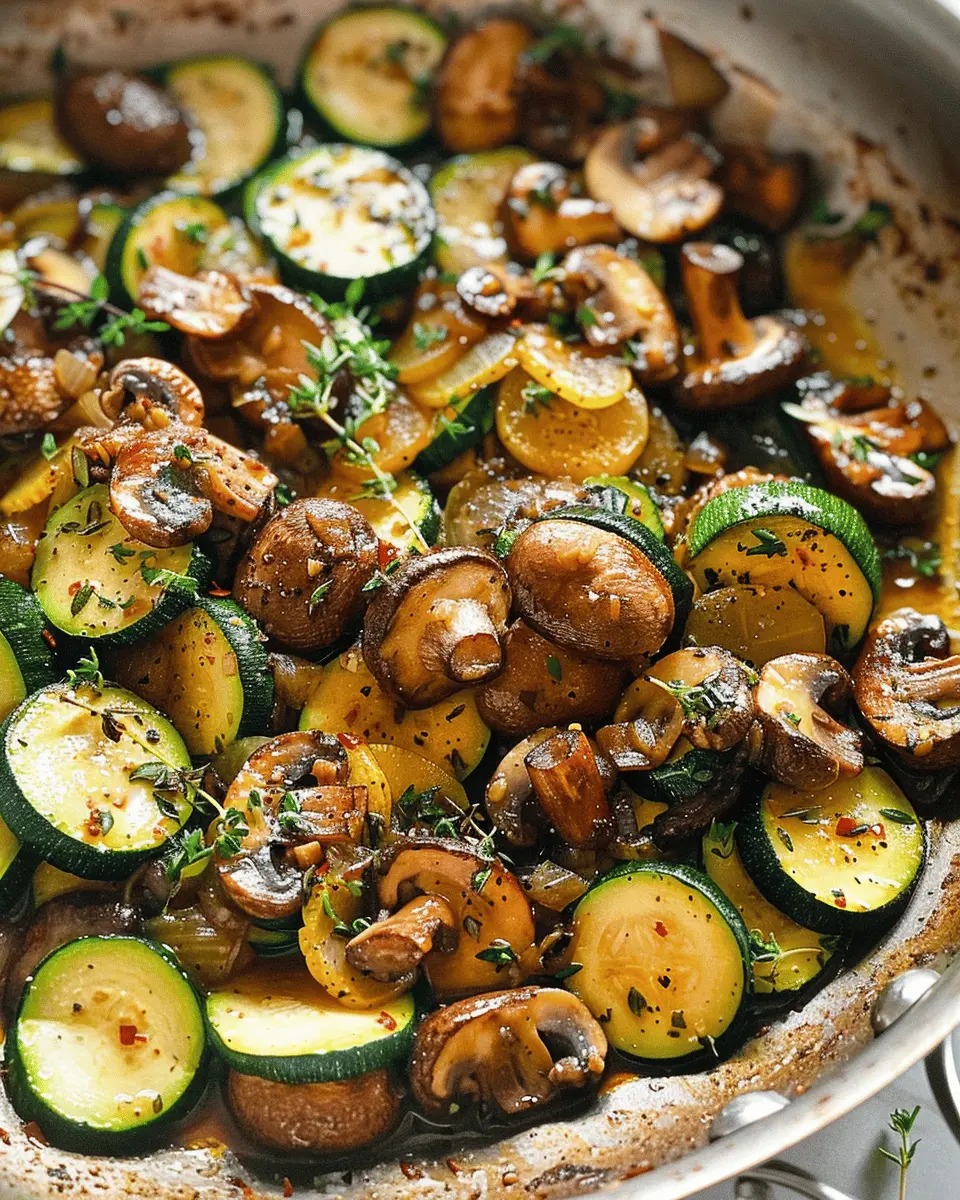 Skillet Zucchini and Mushrooms: Easy Flavorful Side Dish Recipe