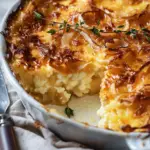 Caramelized Onion and Gruyère Cottage Cheese Bake