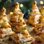 HAM & CHEESE PUFF PASTRY CHRISTMAS TREES