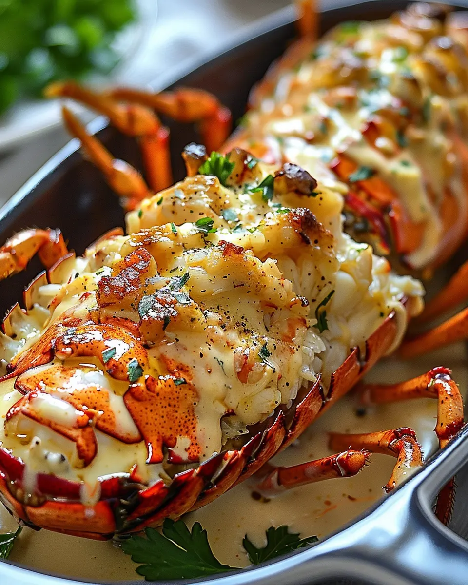 French Lobster Thermidor: Indulgent Comfort with Turkey Bacon