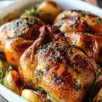 Herb Butter Roasted Cornish Hens