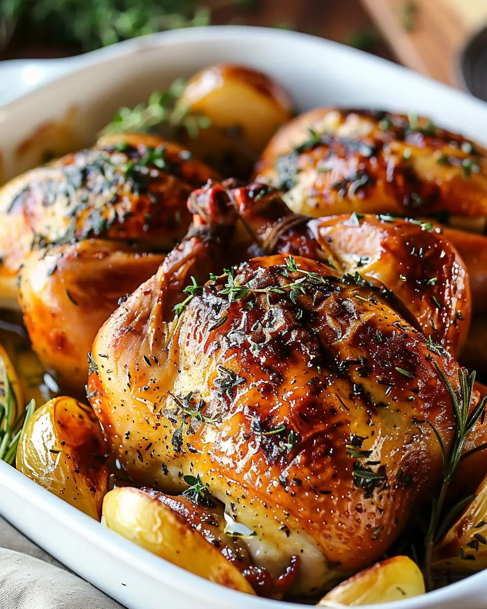 Herb Butter Roasted Cornish Hens: A Juicy Delight for Dinner