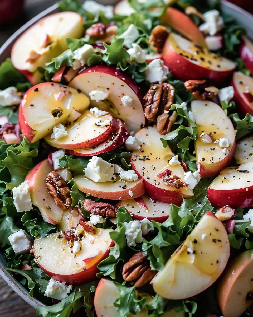 Autumn Harvest Honeycrisp Apple and Feta Salad Delightfully Fresh