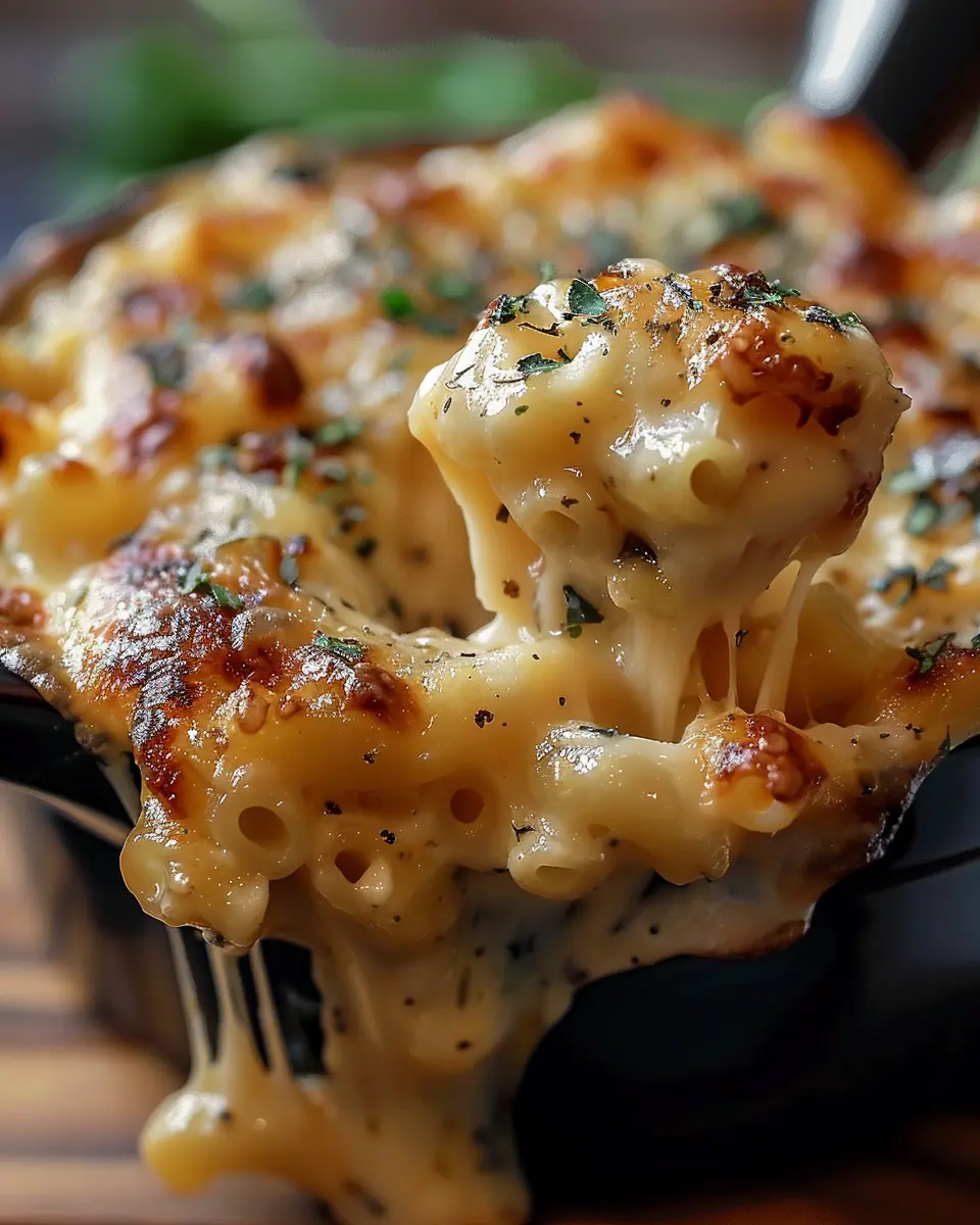 French Onion Soup Mac &amp; Cheese: Indulgent Comfort with Turkey Bacon