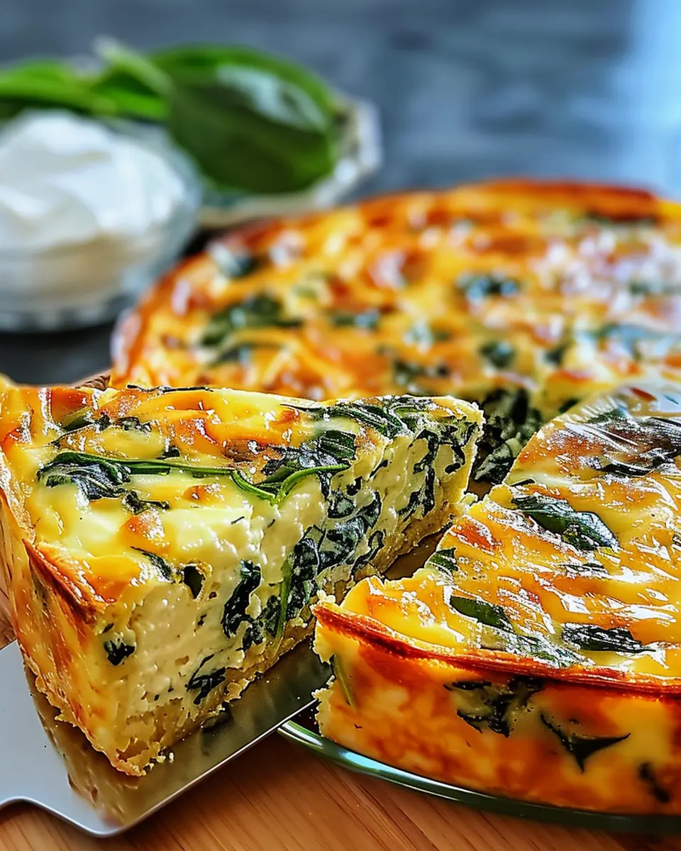 Cottage Cheese and Spinach Quiche: Easy Turkey Bacon Delight