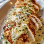 Baked Caesar Chicken with Creamy Parmesan Sauce