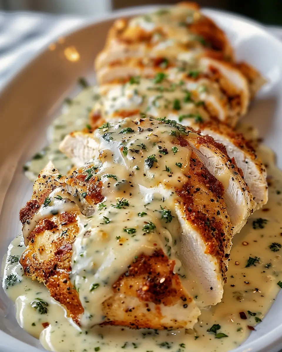 Baked Caesar Chicken with Creamy Parmesan Sauce: Easy and Delicious