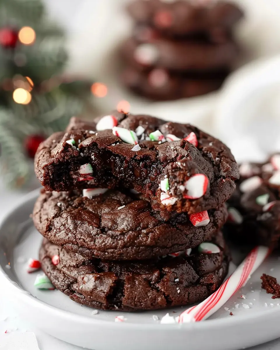 Peppermint Brownie Cookies: Easy Indulgence for the Holidays