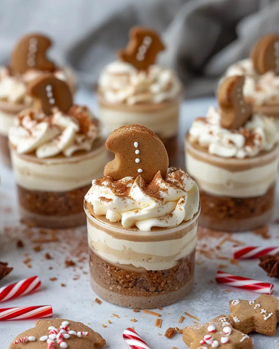 No-Bake Gingerbread Cheesecake Cups: The Easiest Holiday Treat