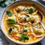 Easy Thai Coconut Curry Dumpling Soup