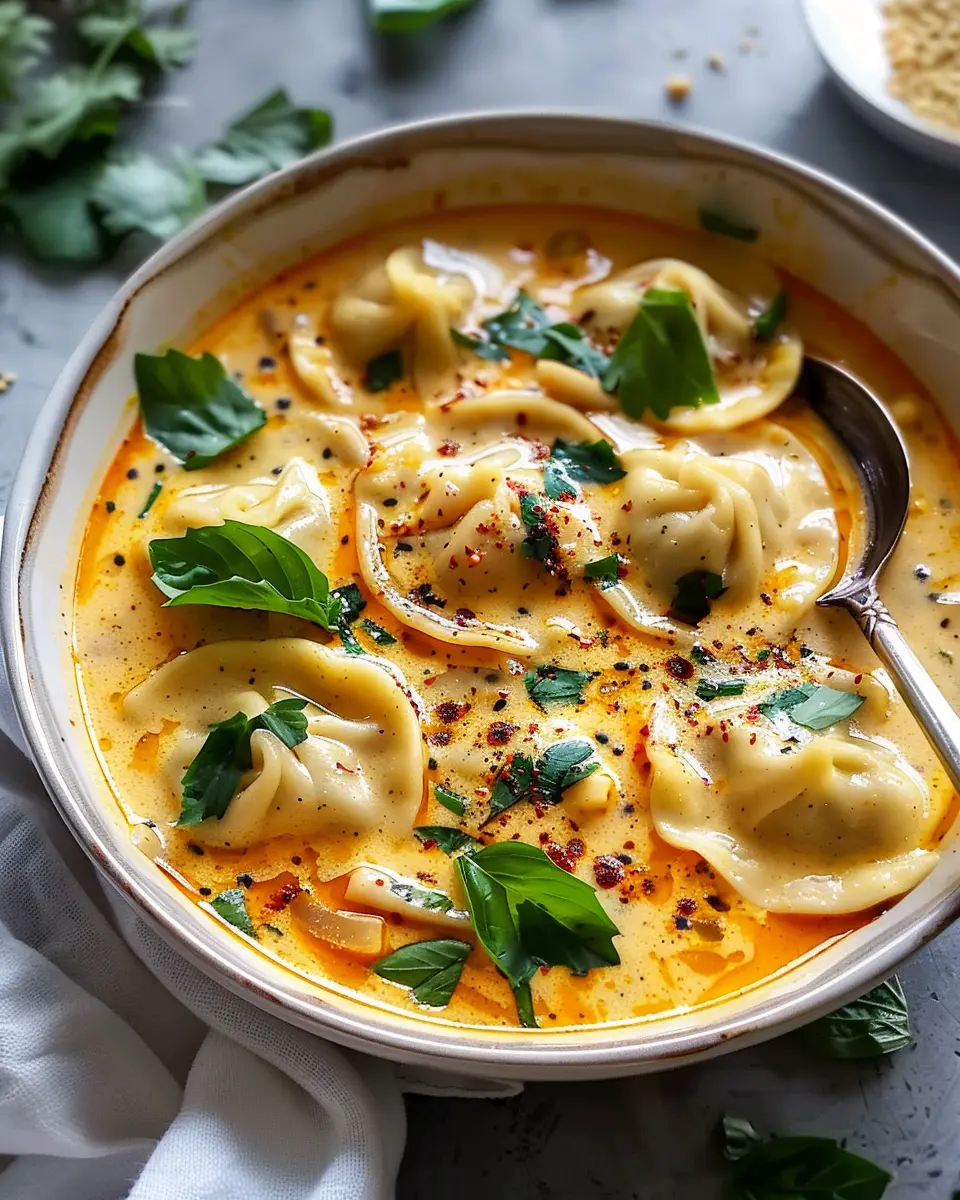 Easy Thai Coconut Curry Dumpling Soup