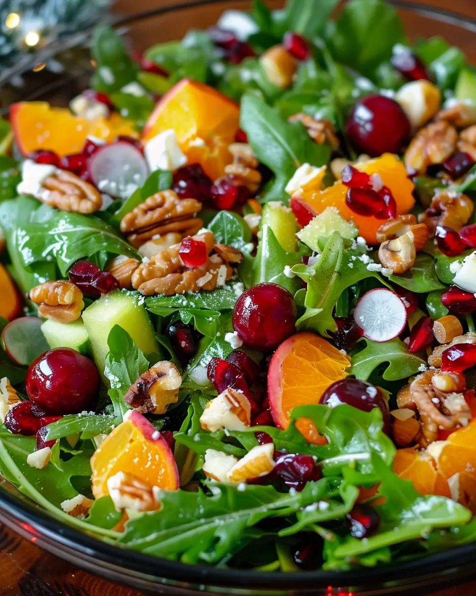 Christmas Salad: A Festive and Easy Recipe with Turkey Bacon and Chicken Ham