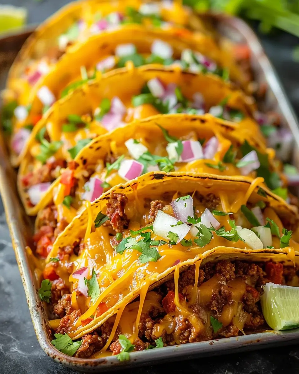Oven-Baked Cheesy Tacos: Easy Recipe with Turkey Bacon Bliss