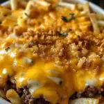 Cheeseburger French Fry Casserole