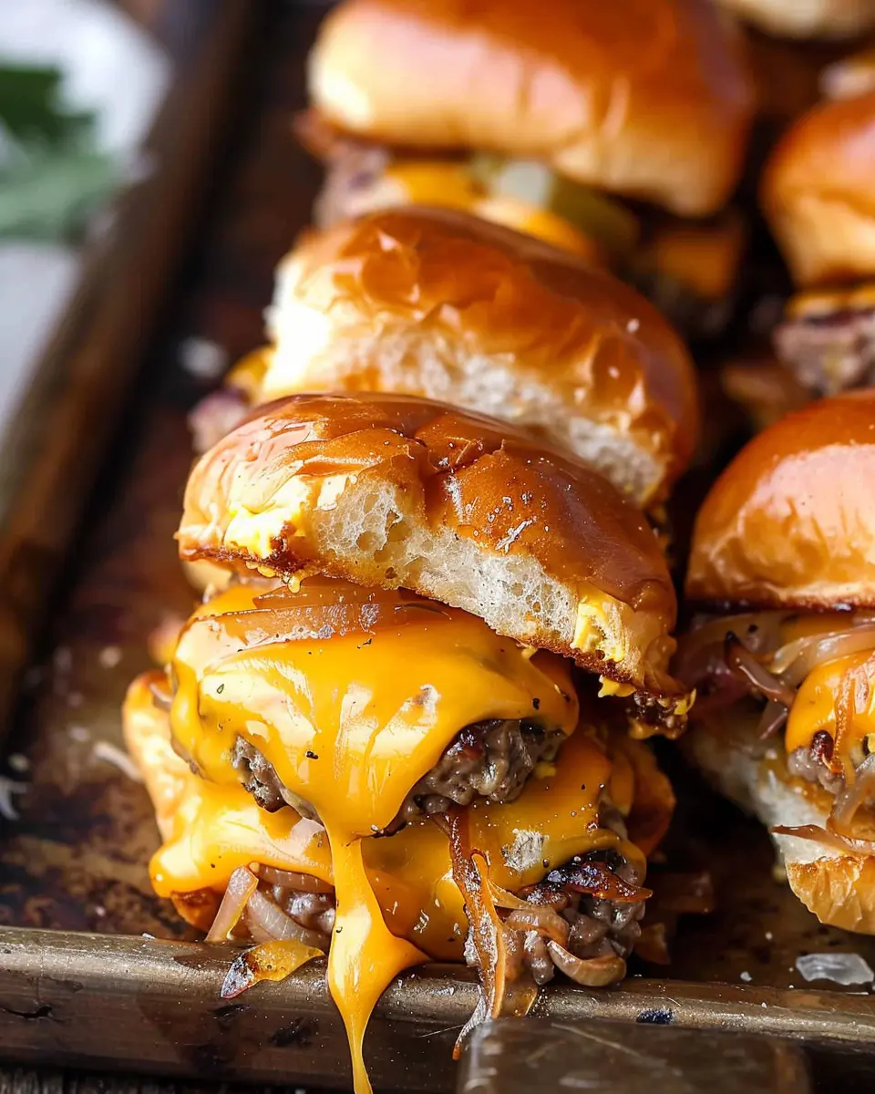 Cheeseburger Sliders with Turkey Bacon: A Juicy Homemade Delight