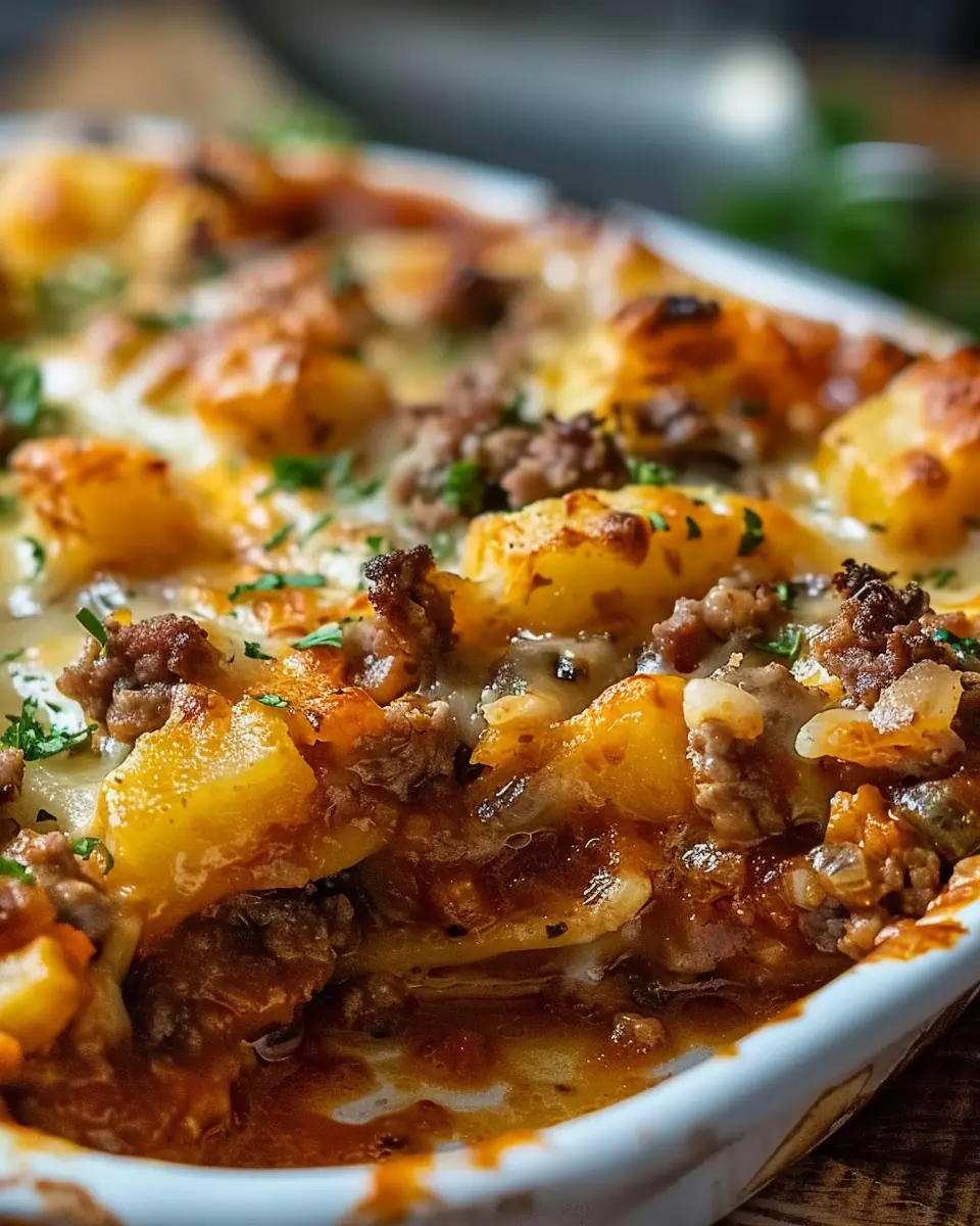 Hobo Casserole: Easy Ground Beef Recipe with Turkey Bacon Delight